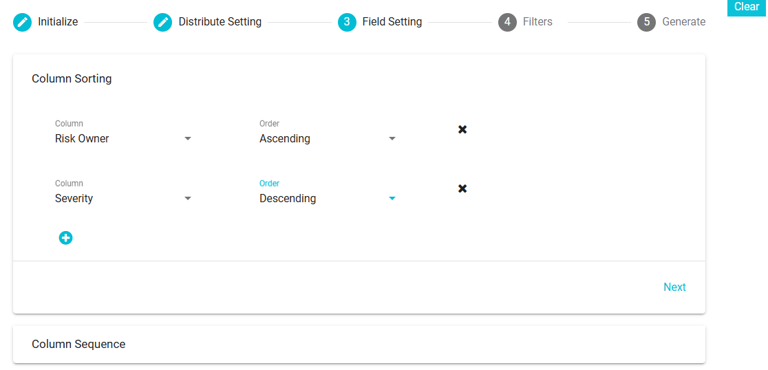 image displaying field setting section