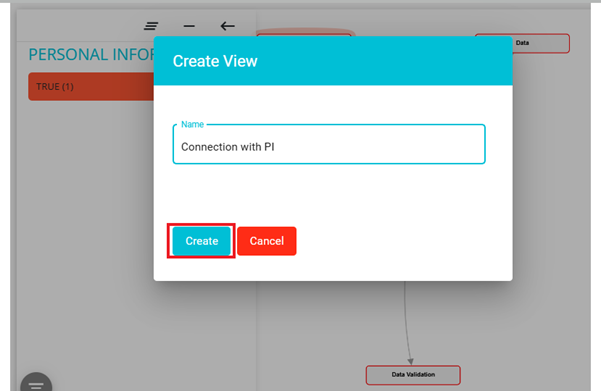 Showing example view