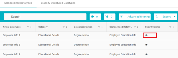 Screenshot showing Show system icon