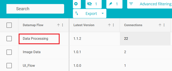 Highlighting title of example flow